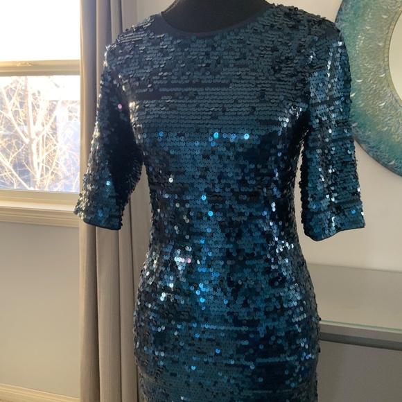 BCBG Mazazria sequin stretch dress - Picture 4 of 10